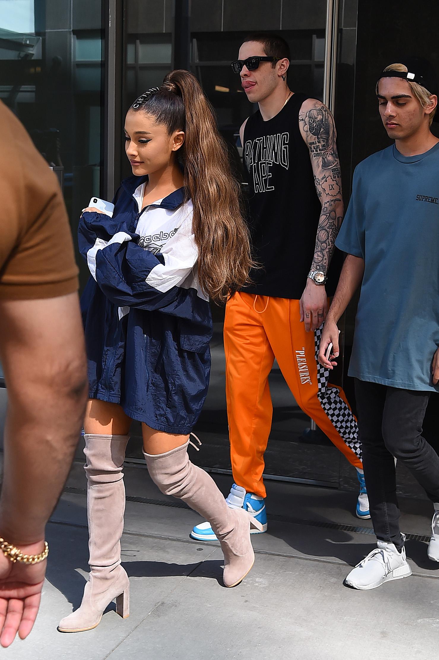 Ariana Grande and Pete Davidson head to Sephora