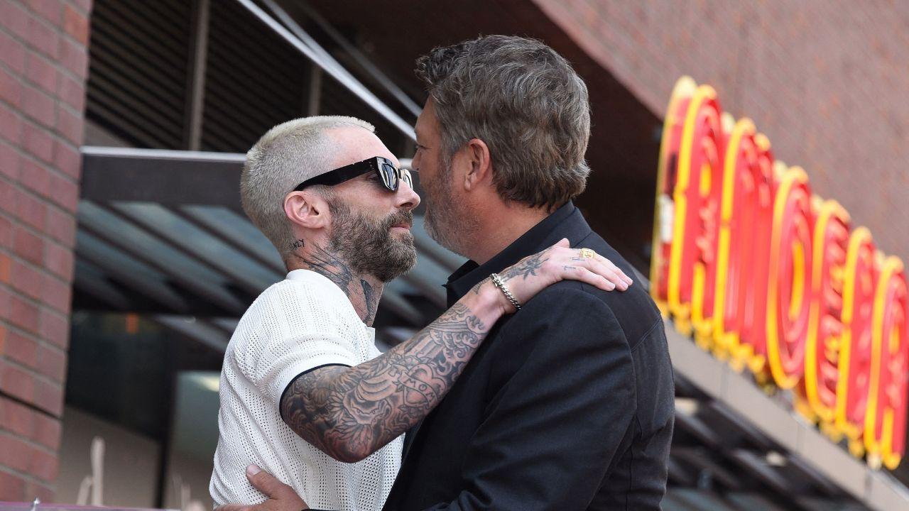Image of Adam Levine and Blake Shelton looked back on their years together on 'The Voice'.