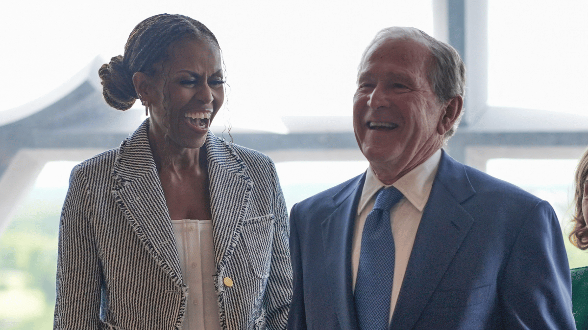 Michelle Obama, George W. Bush