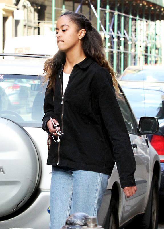 Malia Obama steps out on her way to work in Tribeca