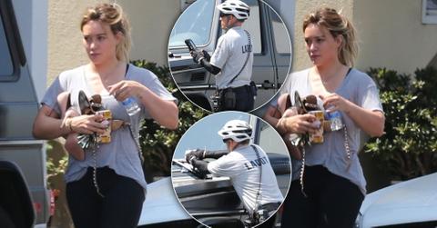 Hilary Duff parking ticket