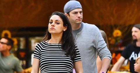 mila kunis pregnant baby two name reveal ashton kutcher