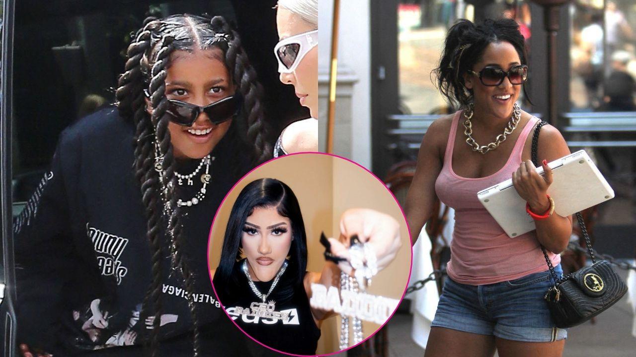 Image of North West transforms into Natalie Nunn with a bold look.