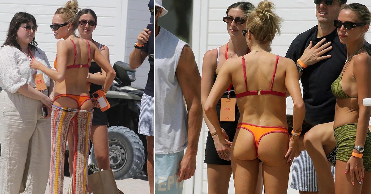 alex cooper bikini photos split pic