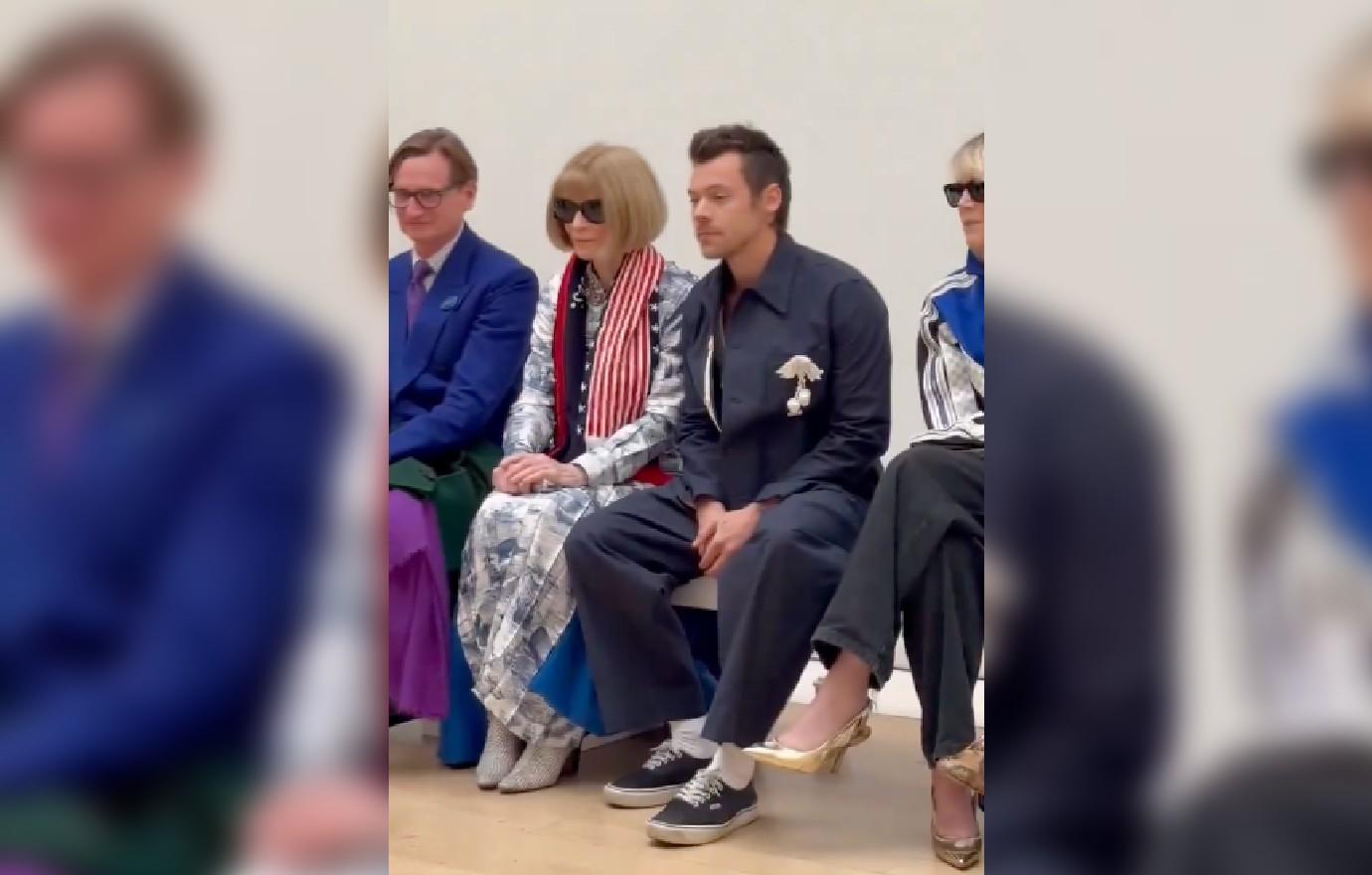 harry styles nasty vans vogue editor anna wintour london fashion week