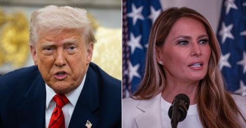 Composite photo of Donald and Melania Trump