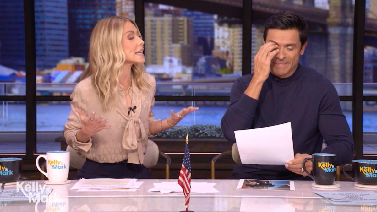 Image of Kelly Ripa joked about an 'HR violation' during 'Live.'