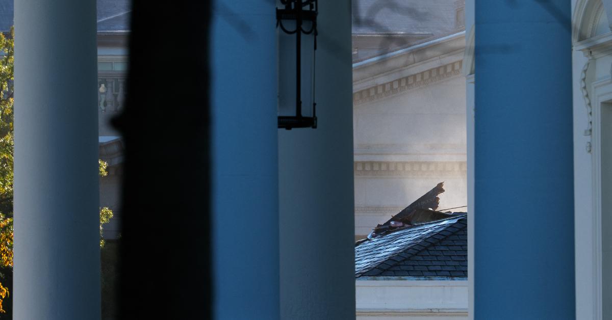Image of part of the White House's East Wing was destroyed for renovations.