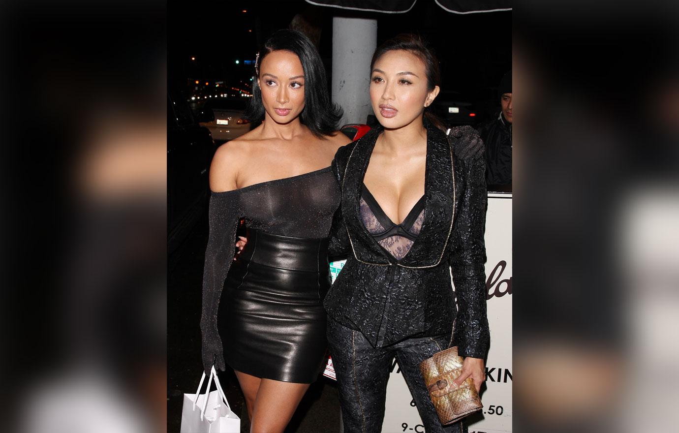 Jeannie Mai Wears Sheer Outfit With Draya Michele