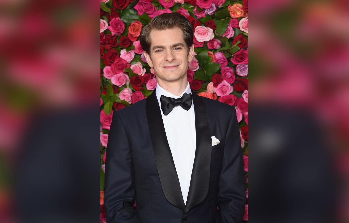 Andrew Garfield smiling at the Tony Awards.