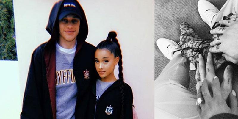 pete Davidson ariana grande engagement ring Instagram pic pp