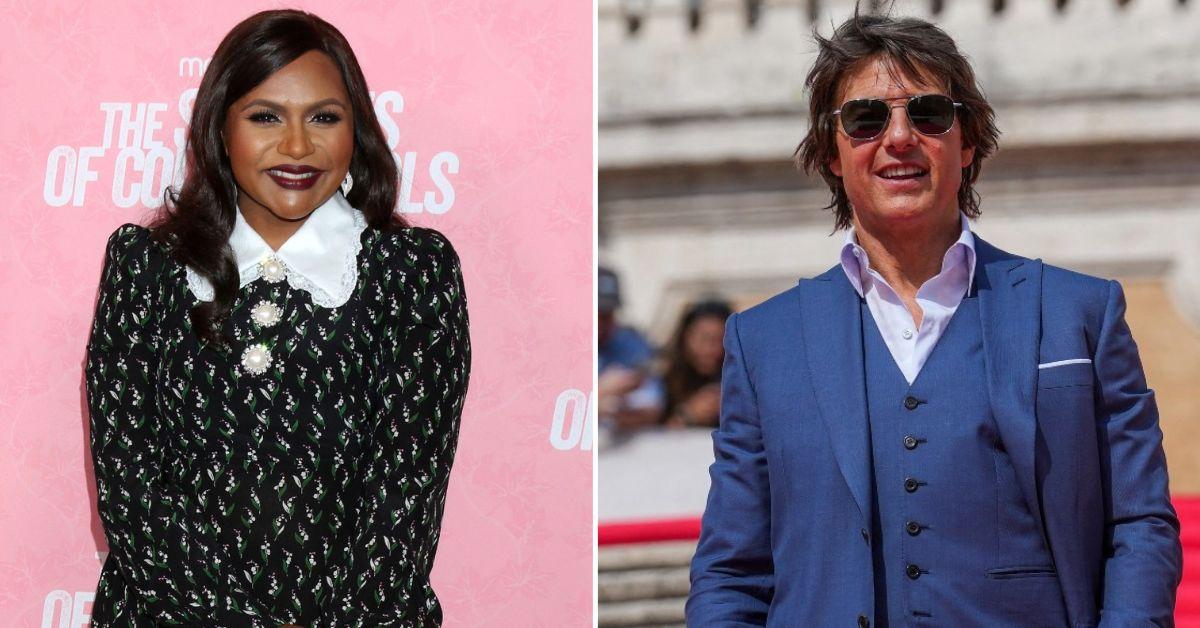 Composite photo of Mindy Kaling and Tom Cruise.