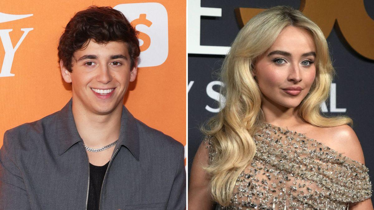 Split photo of Marcello Hernández & Sabrina Carpenter