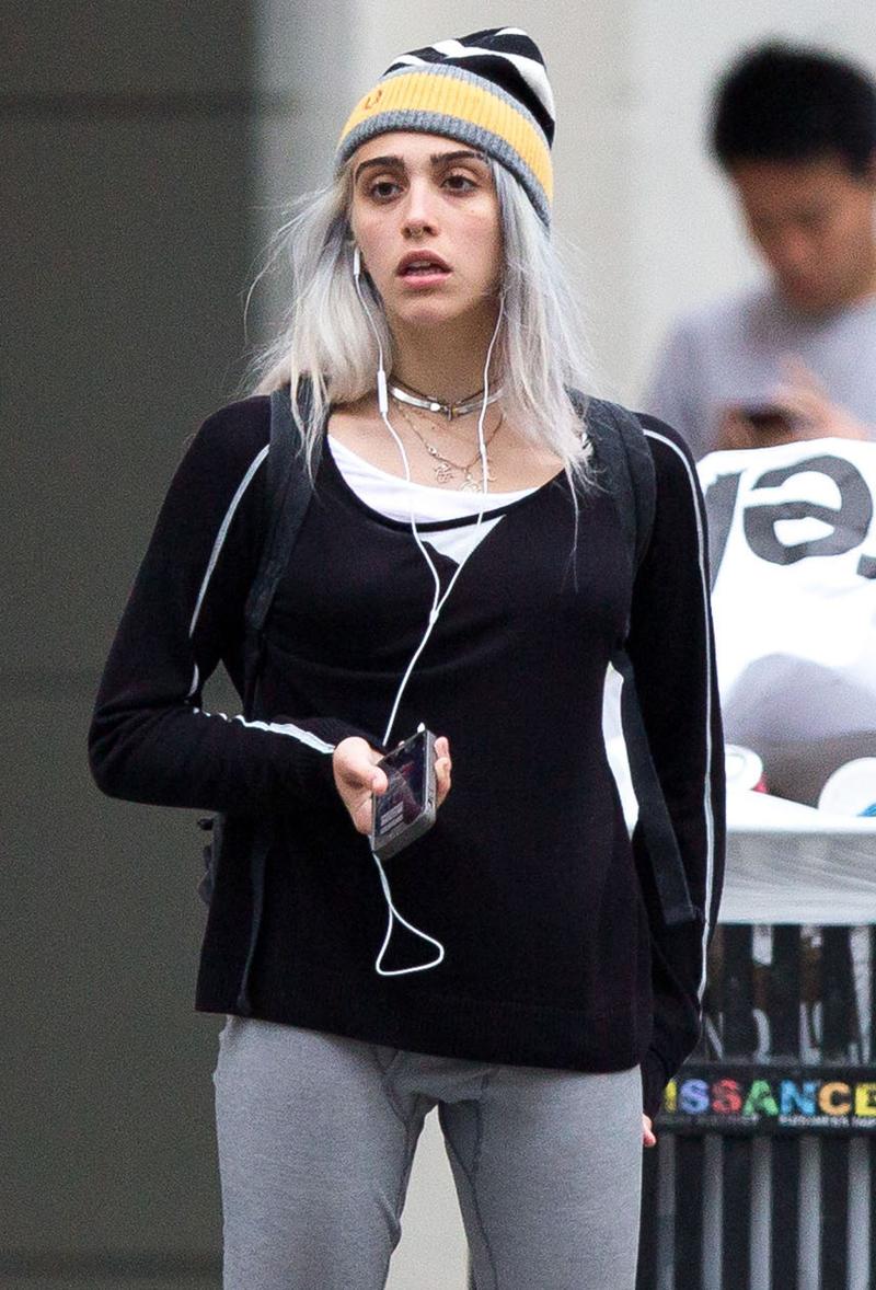 Exclusive&#8230; Lourdes Leon Rocking Silver Hair In NYC