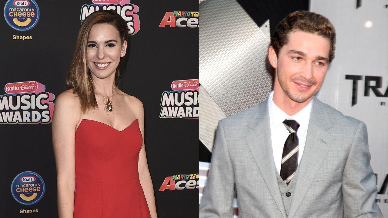 Split image of Cristy Carlson Romano and Shia LaBeouf.