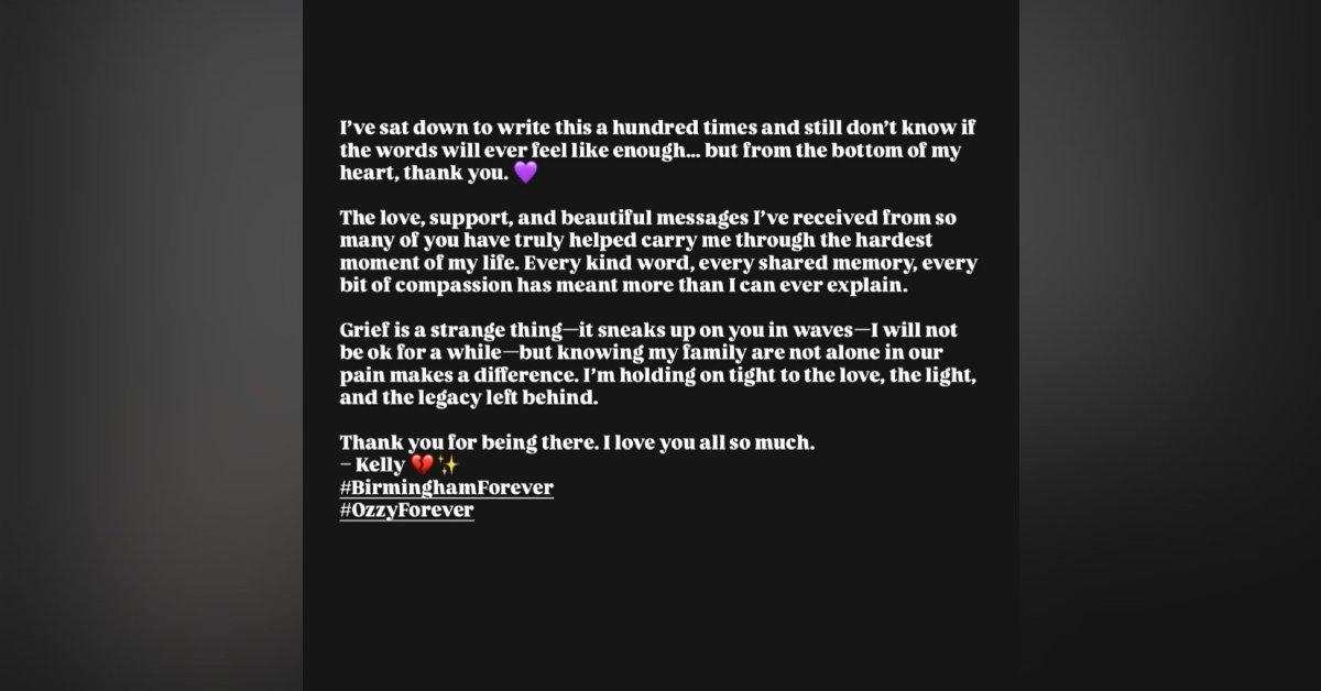 Image of the fashionista thanked fans for their compassion and support.