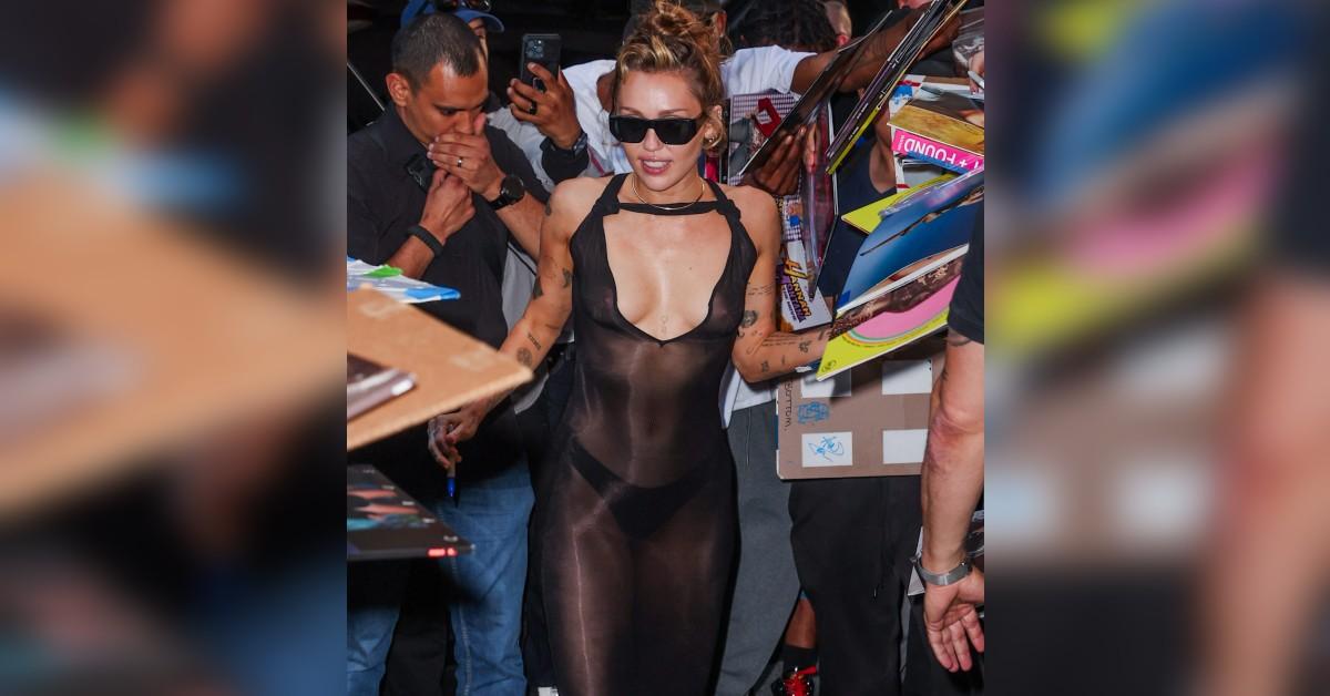 miley cyrus see through top pics