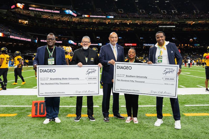 diageo and its brands present grambling state university and southern university each with  to support permanent endowment funding