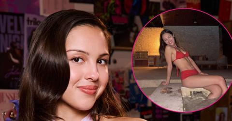 olivia rodrigo stuns in red hot bikini on vacation
