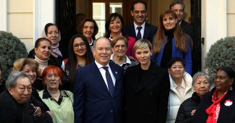 princess charlene prince albert celebrate annual children christmas party