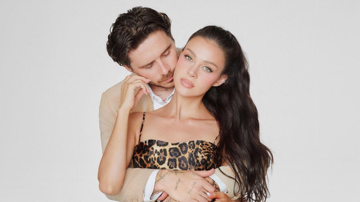 Image of The artwork showed the actress shirtless as Brooklyn Beckham embraced her.