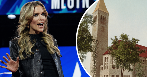 Composite photo of Megyn Kelly and Cornell.
