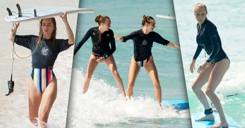 Cara delevingne bikini supermodel suki waterhouse surfing