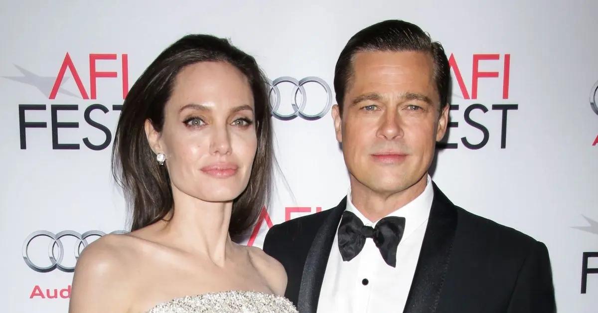 angelina jolie parts herself shut down divorce brad pitt