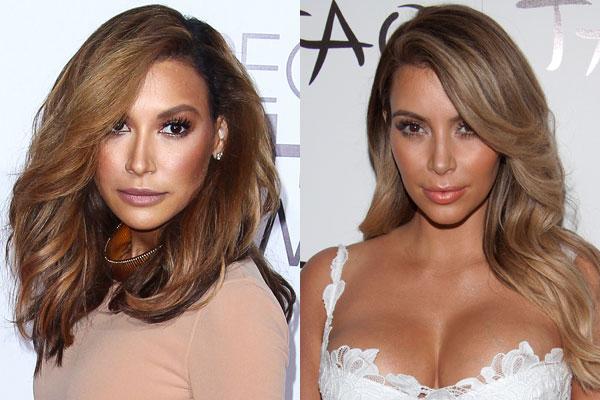 Naya rivera kim kardashian celebrity look alike 06