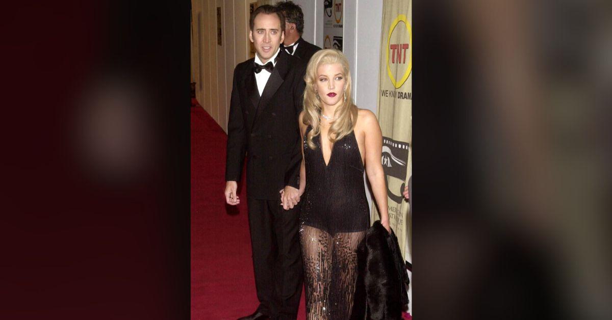 Image of Nicolas Cage and Lisa Marie Presley remained friends post-divorce.