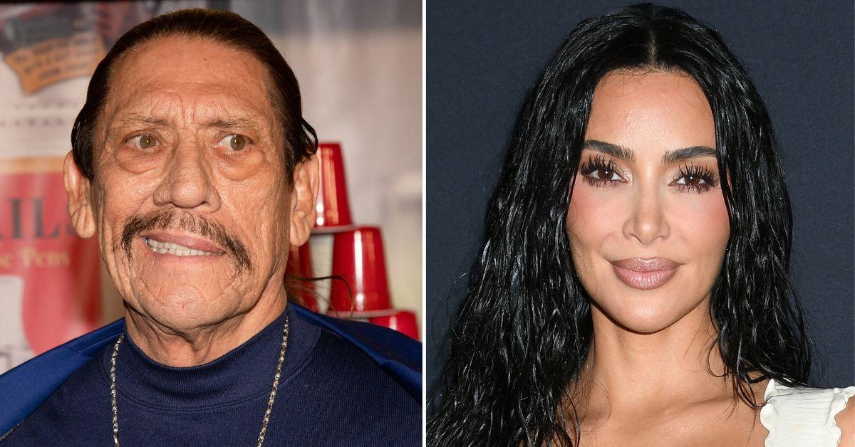 Composite photo of Danny Trejo and Kim Kardashian.