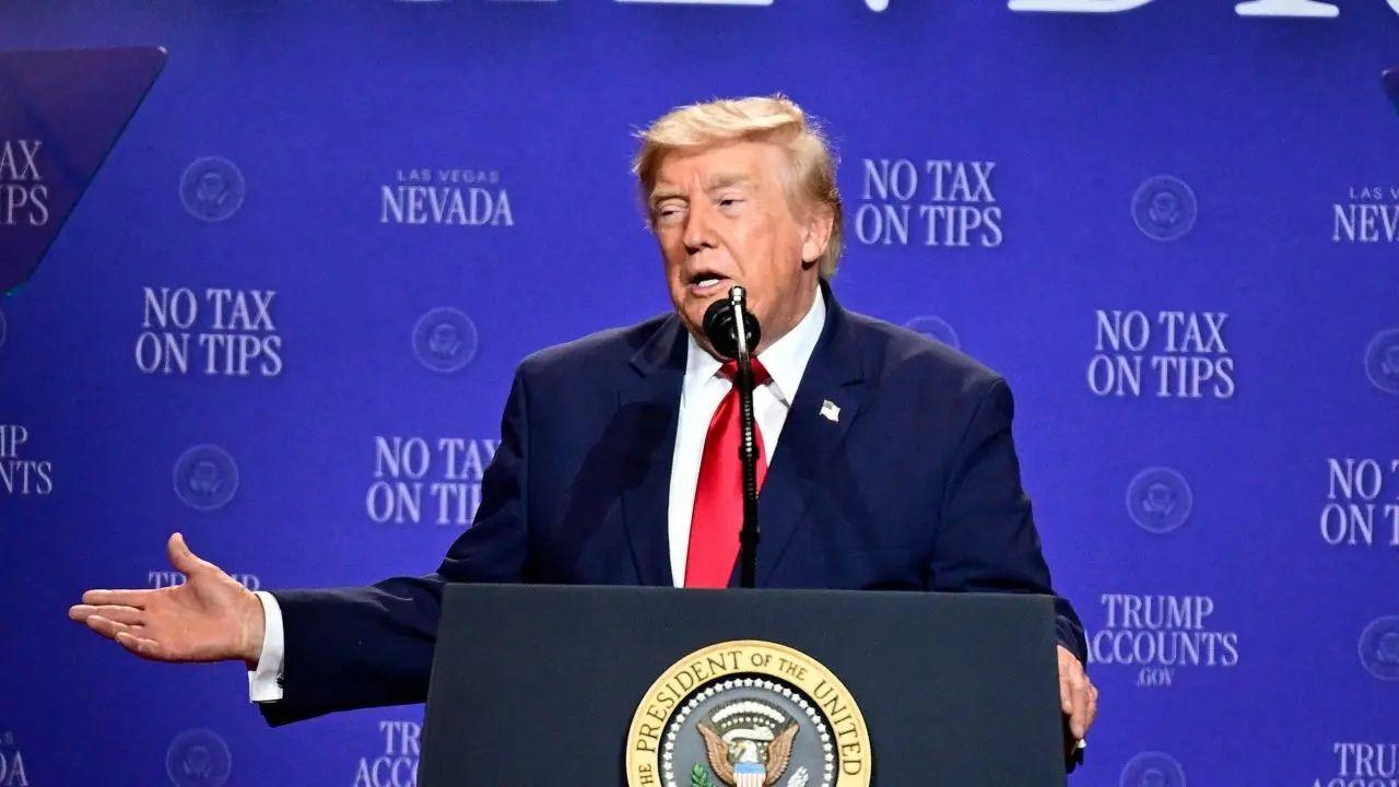 photo of Donald Trump attended the final round of the Patriot Games.