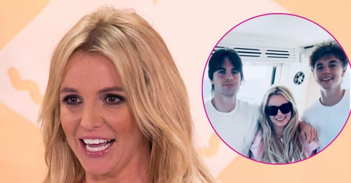 britney spears smiles with sons rare photo after dui