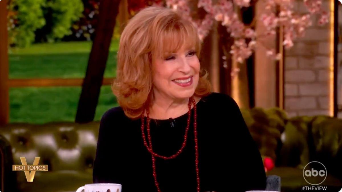 Photo of Joy Behar cracked up over Melania Trump calling the president empathetic.