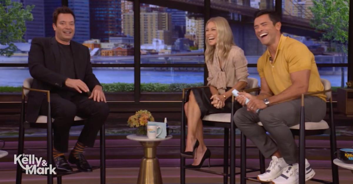 Image of Kelly Ripa caused loads of laughter after mistaking Jimmy Fallon for his daughter.