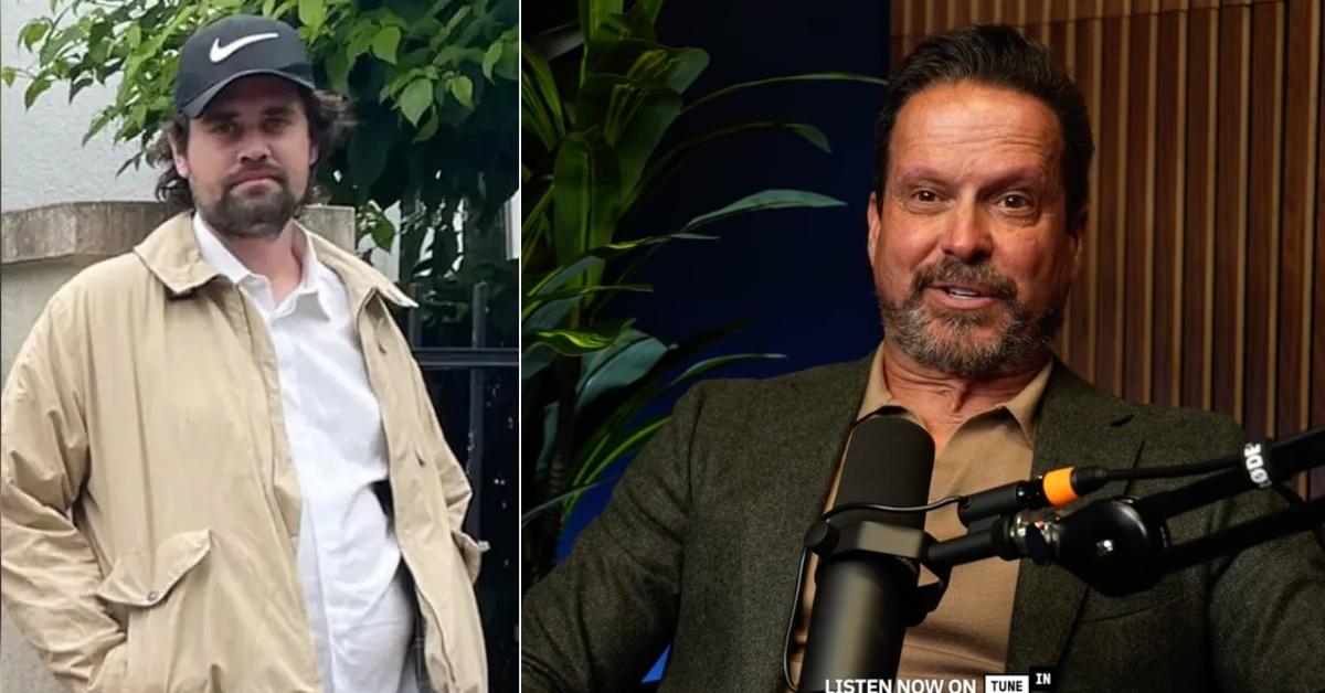 Split photo of Nick Reiner and Alan Jackson