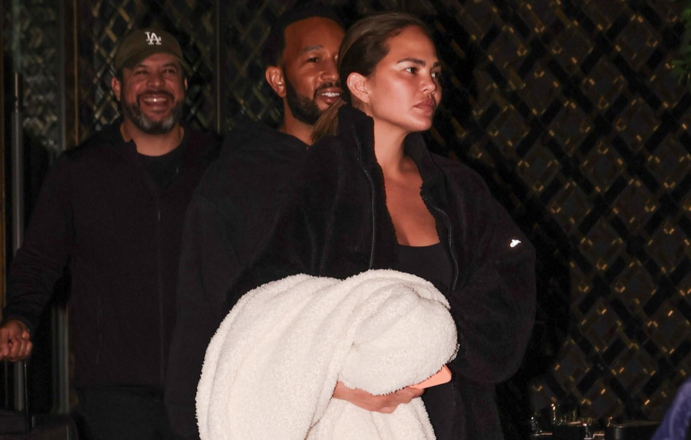 chrissy teigen anxiety hives latest red carpet event photo