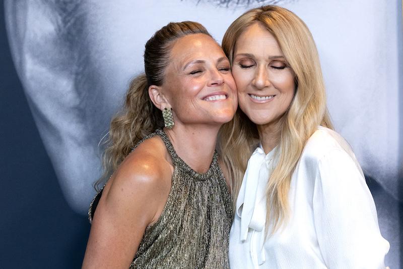 celine dion emotional red carpet appearance