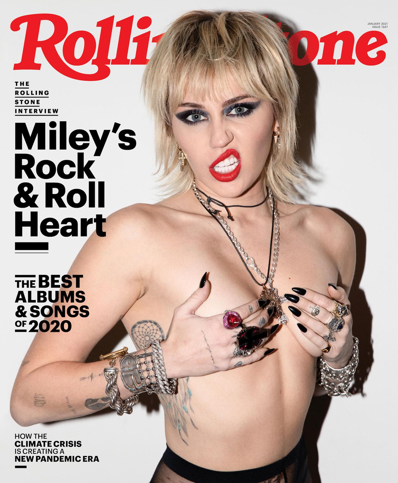 Miley Cyrus Poses nude for Cover of Rolling Stone Magazine