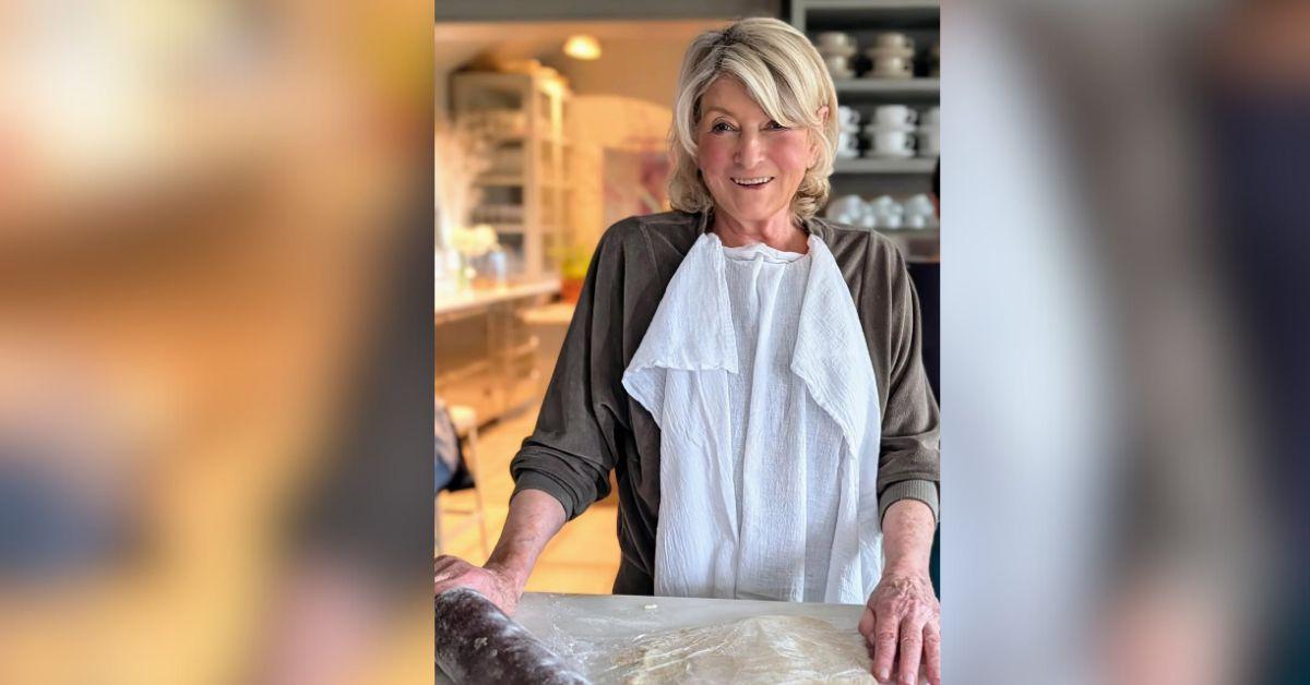 image of Martha Stewart is entertaining her family for the next four to five days. 