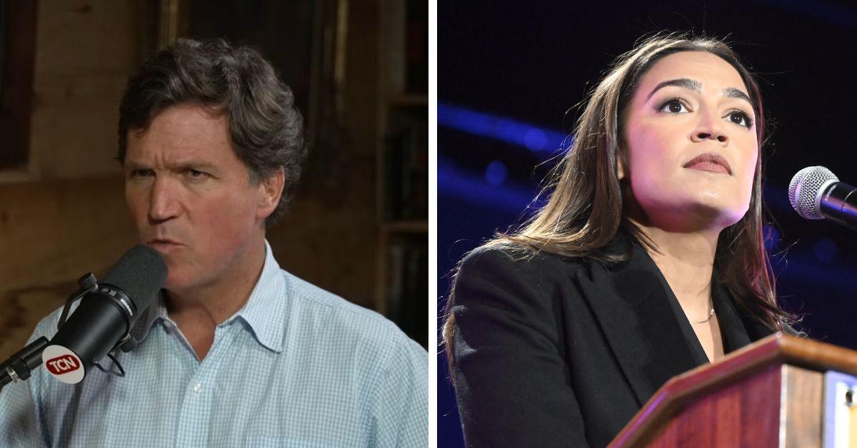 image of Tucker Carlson criticized the congresswoman for claiming she was traumatized by January 6.