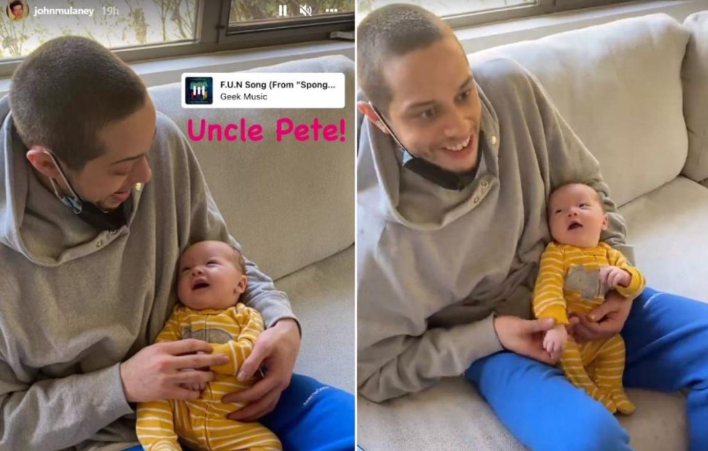 pete davidson fake chipped tooth meets john mulaney olivia munn baby