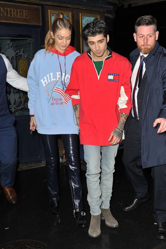 Gigi Hadid and Zayn Malik only have eyes for Tommy Hilfiger