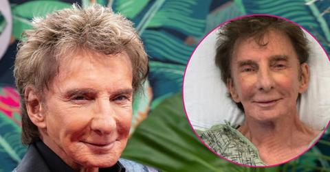 split photo of Barry Manilow
