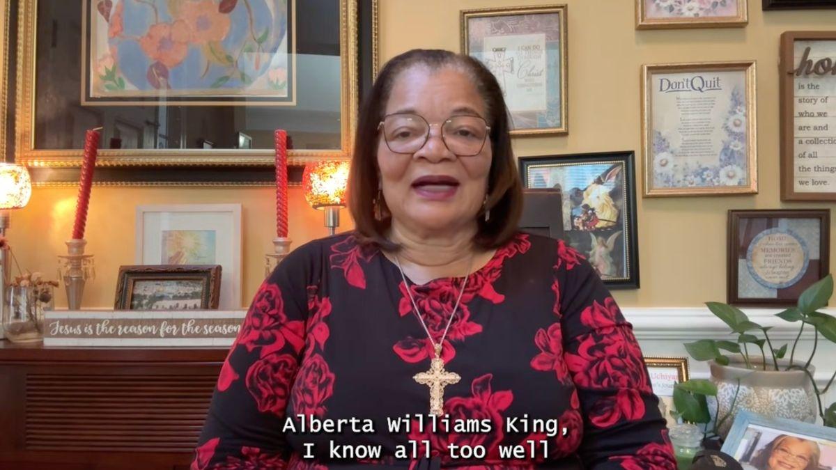 Image of Alveda King told people to not 'attack' Charlie Kirk after his death.