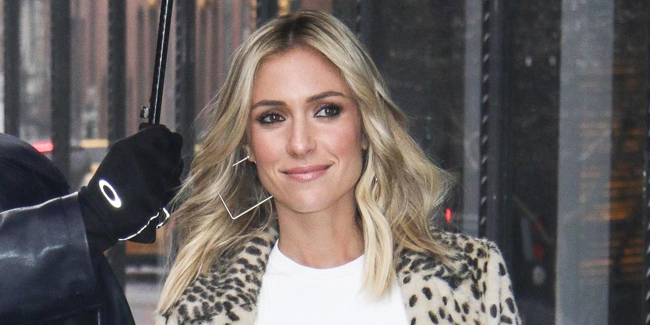 Kristin Cavallari keeps warm at AOL Build Series