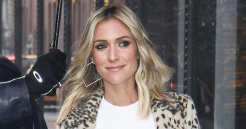 Kristin Cavallari keeps warm at AOL Build Series