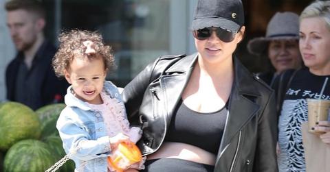 Chrissy teigen pregnant baby boy bump photos