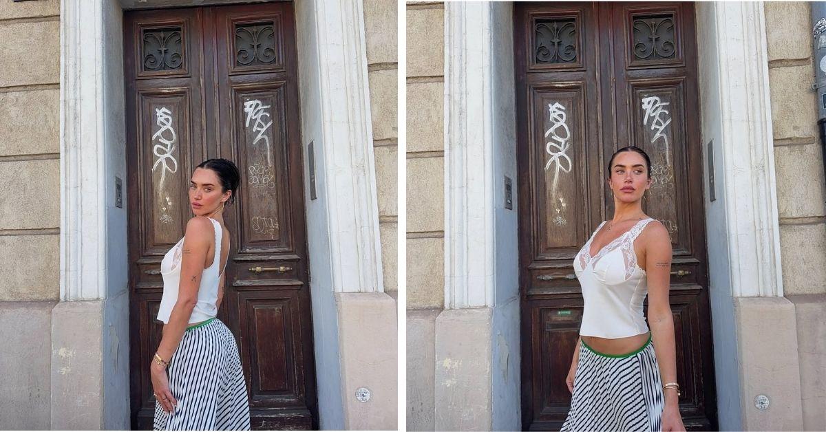 image of Stassie Karanikolaou also shared chic street style looks.