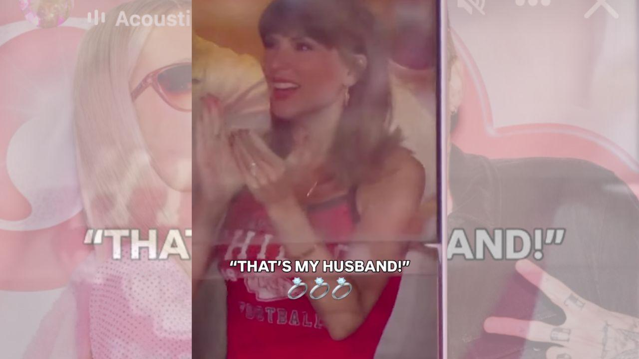 Image of The body language expert believes Taylor Swift appears 'safer, braver and more outgoing' since marrying Travis Kelce.